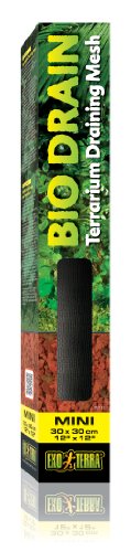 Exo Terra Bio Drain Terrarium Draining Mesh - 12x12 inch - PT3131 - Non-Toxic Substrate Mesh