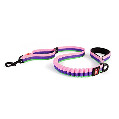 EzyDog Zero Shock Dog Leash, 48 inch, Bubble Gum