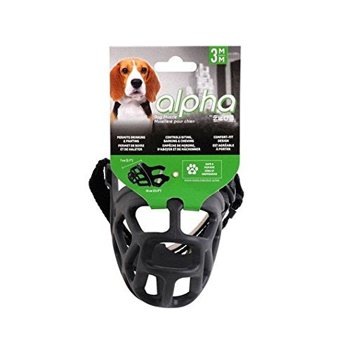 Hagen Zeus Alpha Dog Muzzle - Black - Medium - Size 3