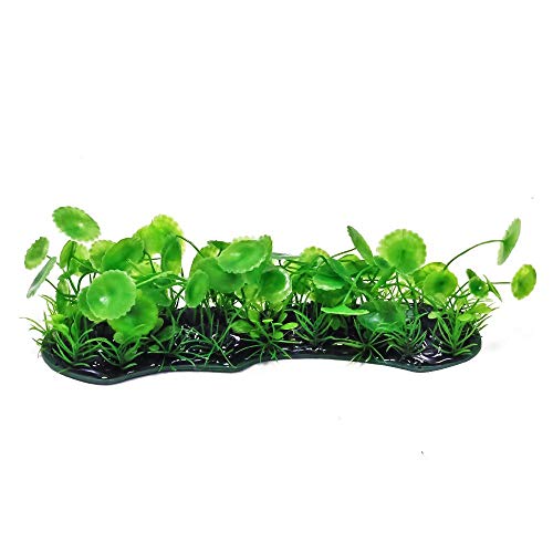 AT Foreground Plant 12x3 - Plastic Aquarium Decoration, 3" x 12" AquaTop Artificial Plant