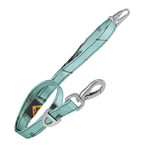 Browning Classic Webbing Dog Leash, 6 ft, Turquoise Camo