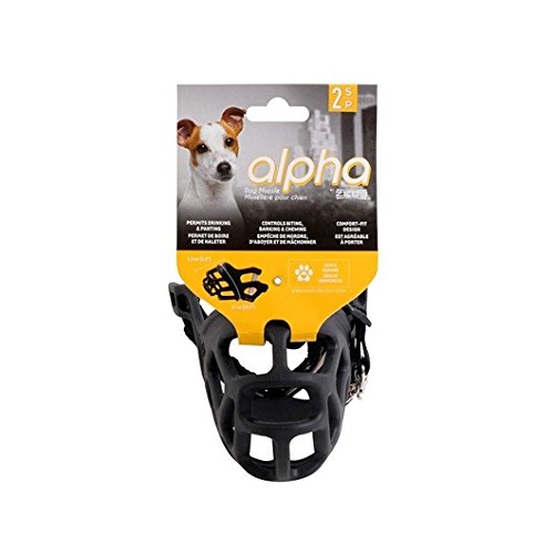 Zeus Alpha Dog Muzzle - Black, Small - Prevents Biting, Barking, Chewing - Hagen 92672
