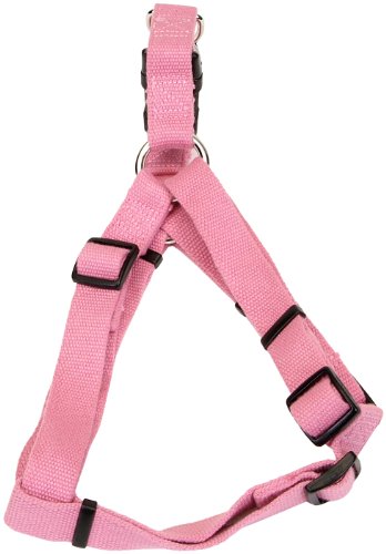 New Earth Soy Comfort Wrap Adjustable Dog Harness, Rose, 1" x 26"-38"