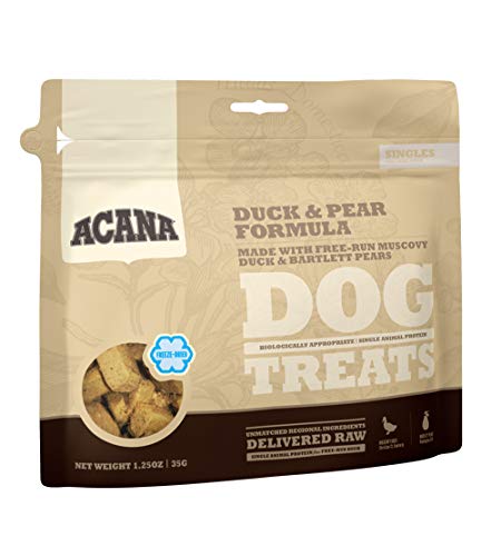 ACANA Singles Duck & Pear Freeze-Dried Dog Treats, 1.25 oz, Grain-Free, Limited Ingredient