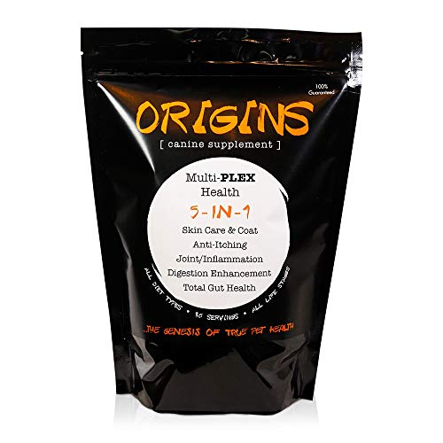 Rogue Pet Science Origins 5-in-1 Dog Supplement - 5 lb Powdered Food Topper with Fish Oil
