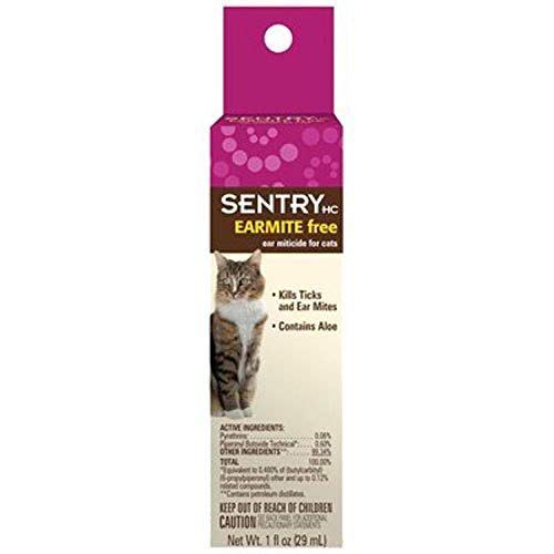 Sentry HC Earmitefree Ear Miticide for Cats - 1 oz