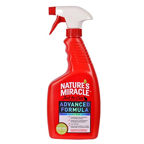 Nature's Miracle Just for Cats Advanced Stain & Odor Remover Spray, 24 oz