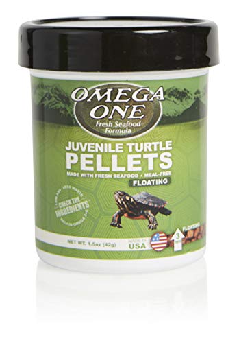Omega One Juvenile Turtle Pellets - 1.5oz - Floating 3mm Food for Baby Turtles