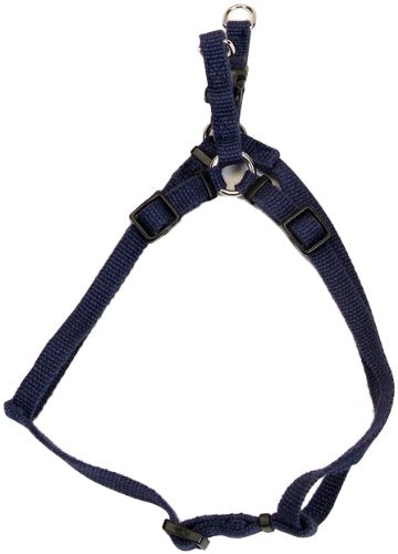 New Earth Soy Comfort Wrap Adjustable Dog Harness - Indigo - 3/8" x 12"-18"