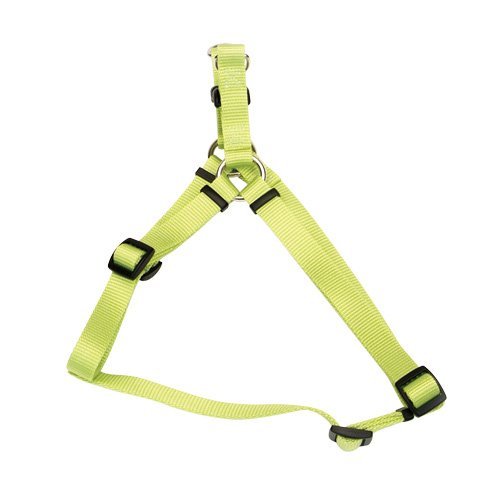 Coastal Comfort Wrap Nylon Dog Harness - Lime Green - Large, Adjustable 26-38"