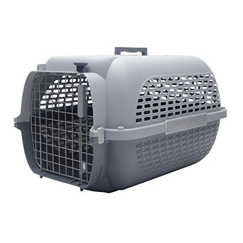 Dogit Voyageur Model 100 Pet Carrier, Large, Gray, with Treat Compartment
