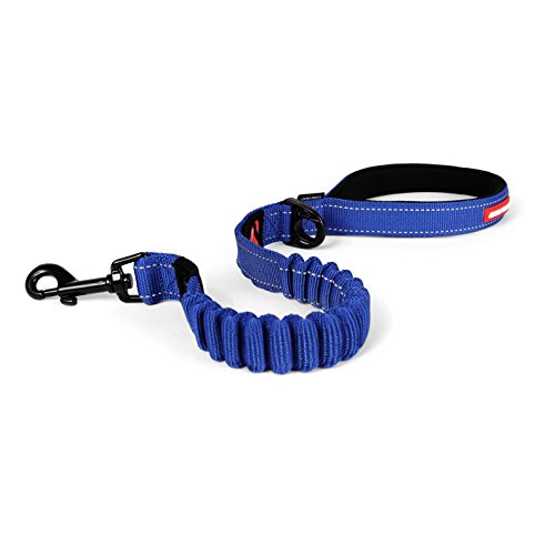 EzyDog Zero Shock Leash - 25 inch Blue Bungee Dog Leash