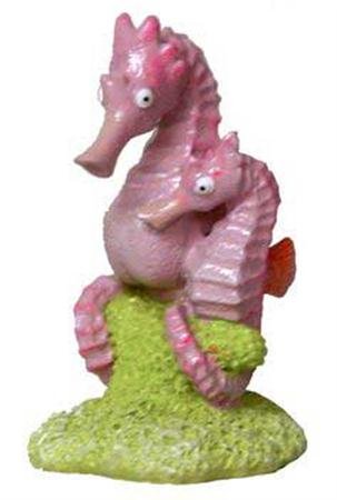 Blue Ribbon Aqua Critters II Sea Horses Aquarium Ornament - 2 Seahorses, 2x2x2.5 in
