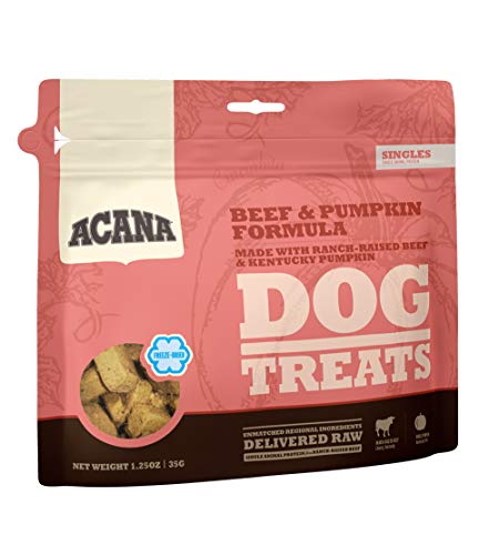 Acana Singles Beef & Pumpkin Freeze-Dried Dog Treats, 1.25 oz - Grain Free, Limited Ingredient