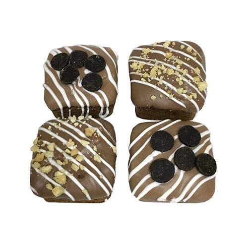 Good Dog Brownie Bites - Peanut Butter Apple Dog Treats