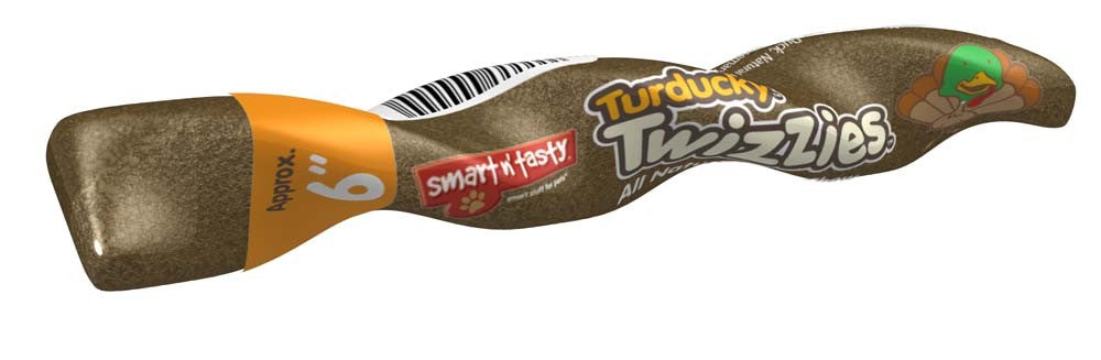 Emerald Pet Twizzies Dog Treats - Turducky Flavor, 6 inch Rawhide Free Chews