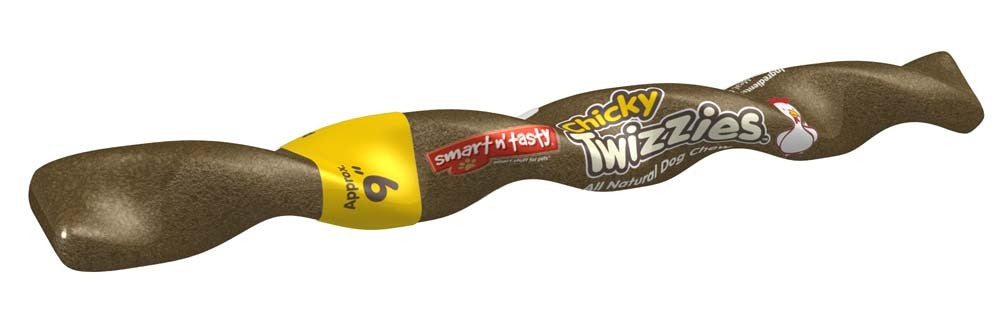 Emerald Pet Chicky Twizzies Dog Chew - Natural, Grain-Free Chicken Treat, 9 Inch