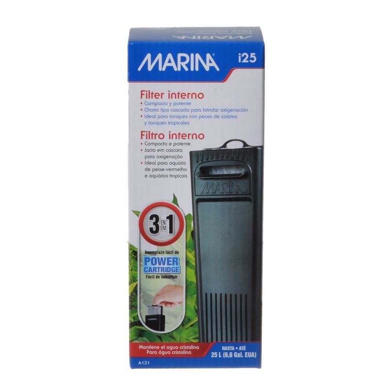Marina i25 Internal Filter - Aquarium Filter for up to 6.6 Gallon Tanks