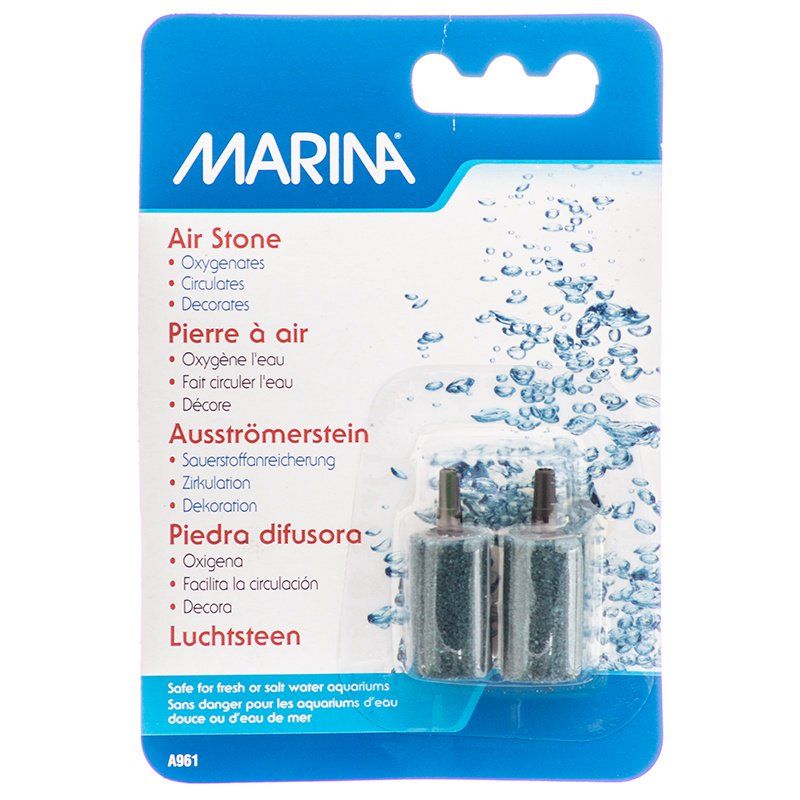 Marina Cylinder Aquarium Airstone - 1 inch - 2 Pack - A961