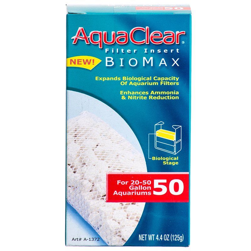AquaClear 50 BioMax Filter Insert - Aquarium Biological Filter Media for AquaClear 50 & 200 Filters