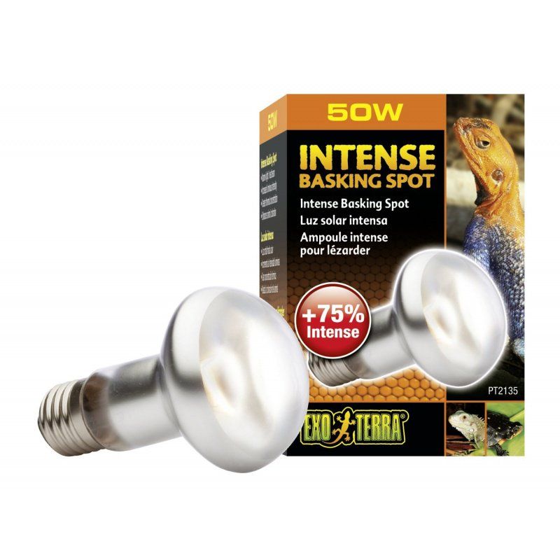 Exo Terra Intense Basking Spot Lamp - 50W Reptile Heat Bulb