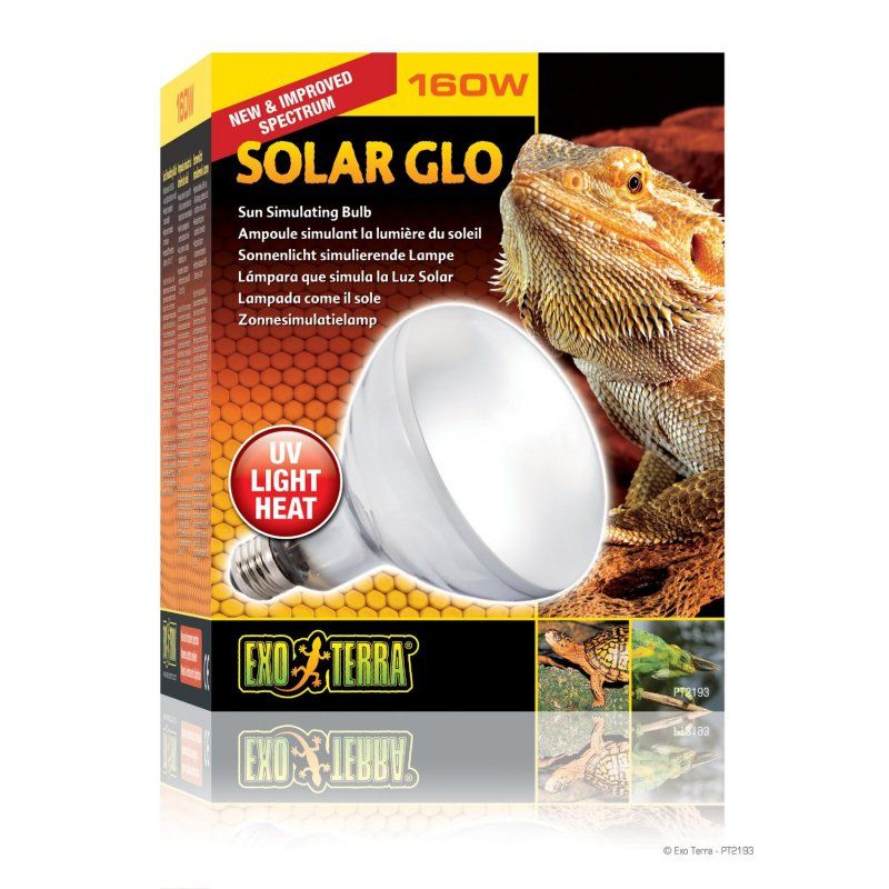 Exo-Terra Solar Glo Mercury Vapor Sun Simulating Lamp - 160 Watts