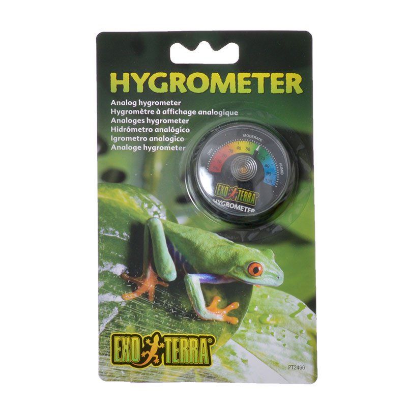 Exo Terra Analog Hygrometer - Terrarium Humidity Monitor PT2466