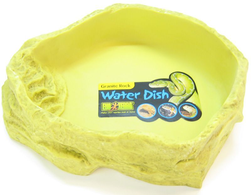 Exo Terra Water Dish - X-Large - Reptile Water Bowl, Natural Look, Easy Clean, Non-Porous