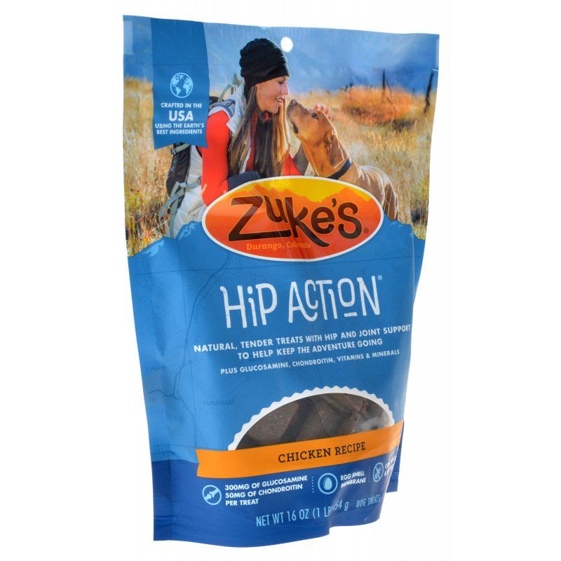 Zuke's Hip Action Hip & Joint Dog Treats - Roasted Chicken, 1 lb