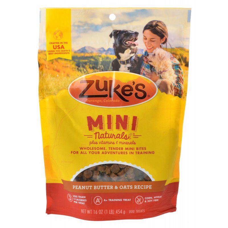Zuke's Mini Naturals Peanut Butter & Oats Dog Treats - 16 oz
