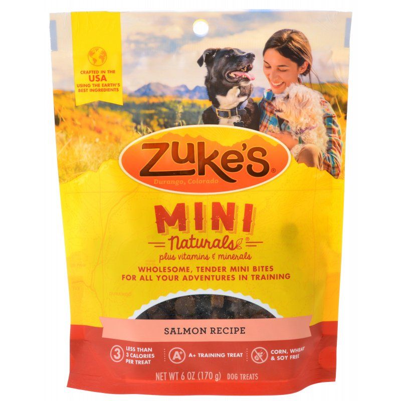 Zuke's Mini Naturals Salmon Recipe Dog Treats, 6 oz