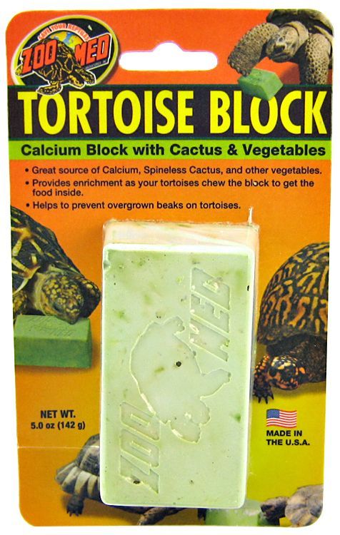 Zoo Med Tortoise Banquet Block - Food & Calcium Supplement for Tortoises & Box Turtles