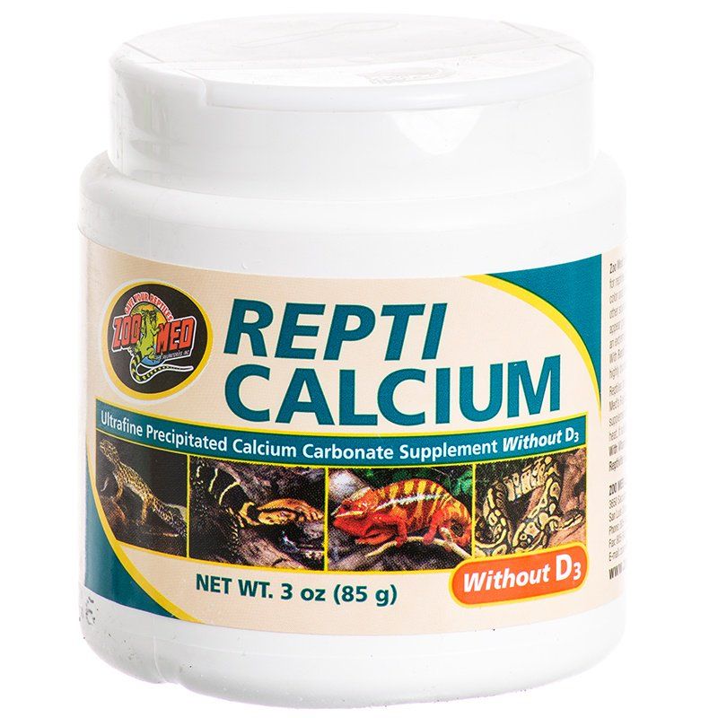 Zoo Med Repti Calcium Without D3 - 3 oz, Ultra Fine Reptile Supplement