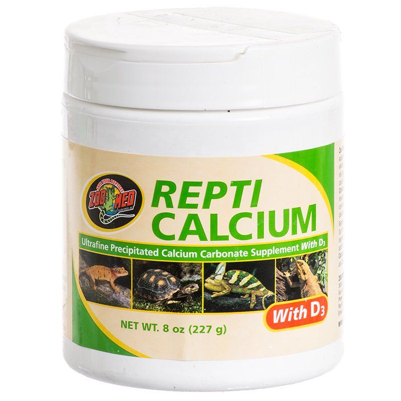 Zoo Med Repti Calcium with D3 - Ultra Fine Reptile Supplement - 8 oz