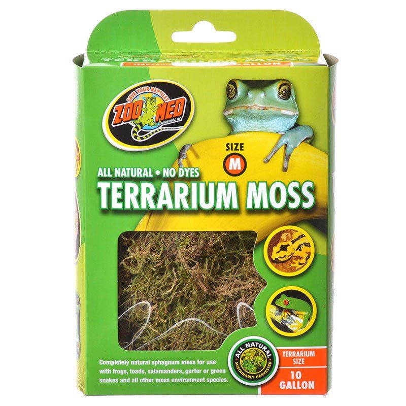 Zoo Med Terrarium Moss - Natural Reptile & Amphibian Substrate - 10 Gallon