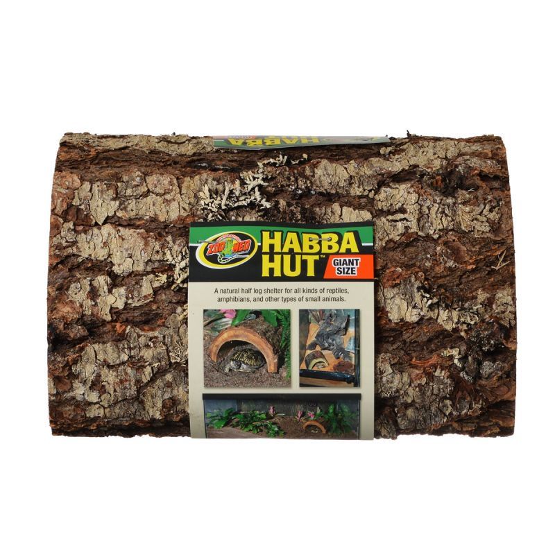 Zoo Med Habba Hut Giant - Reptile Hide - 10" x 10" - Natural Terrarium Decor