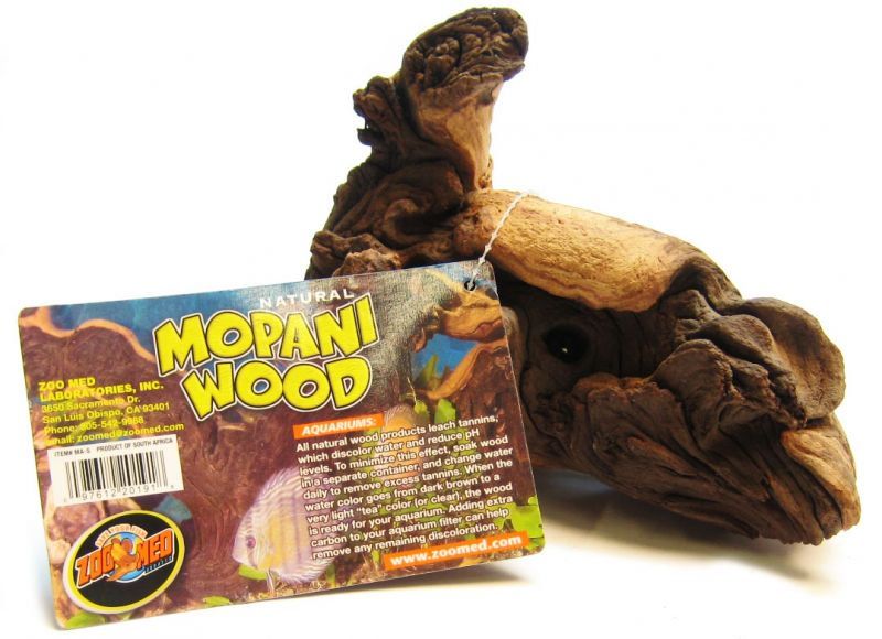 Zoo Med Mopani Wood - Small, 6-8 inch Aquarium & Terrarium Decor