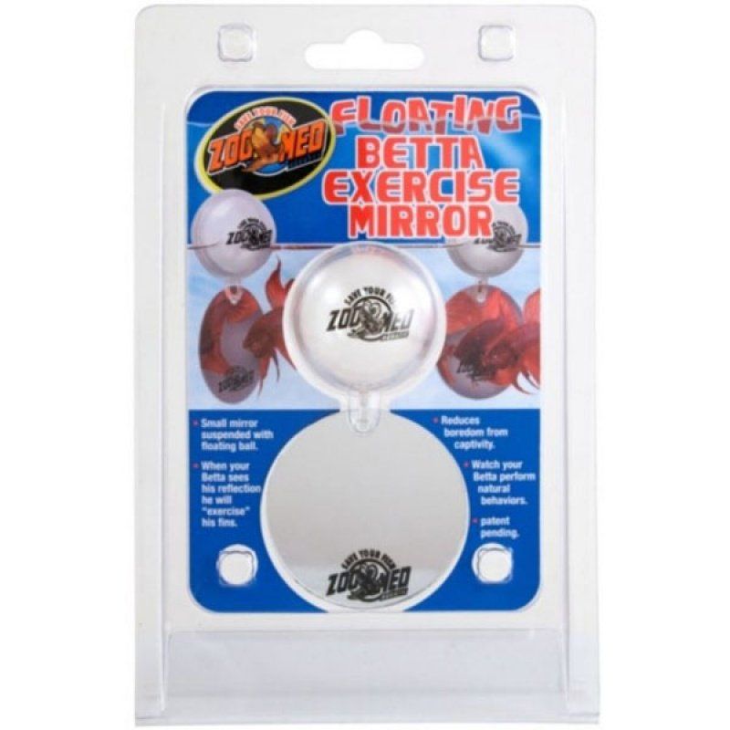Zoo Med Floating Betta Exercise Mirror - Aquarium Enrichment Toy
