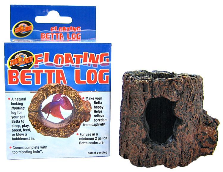 Zoo Med Floating Betta Log - Natural Aquarium Ornament for Betta Fish - 3.75"