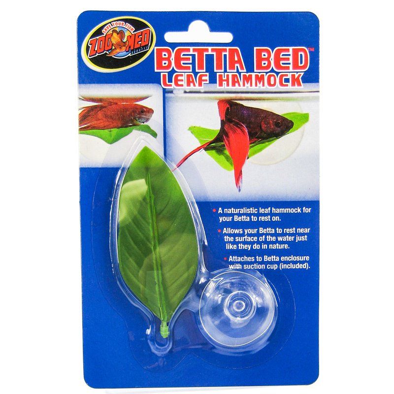 Zoo Med Betta Bed Leaf Hammock - Natural Resting Spot for Betta Fish