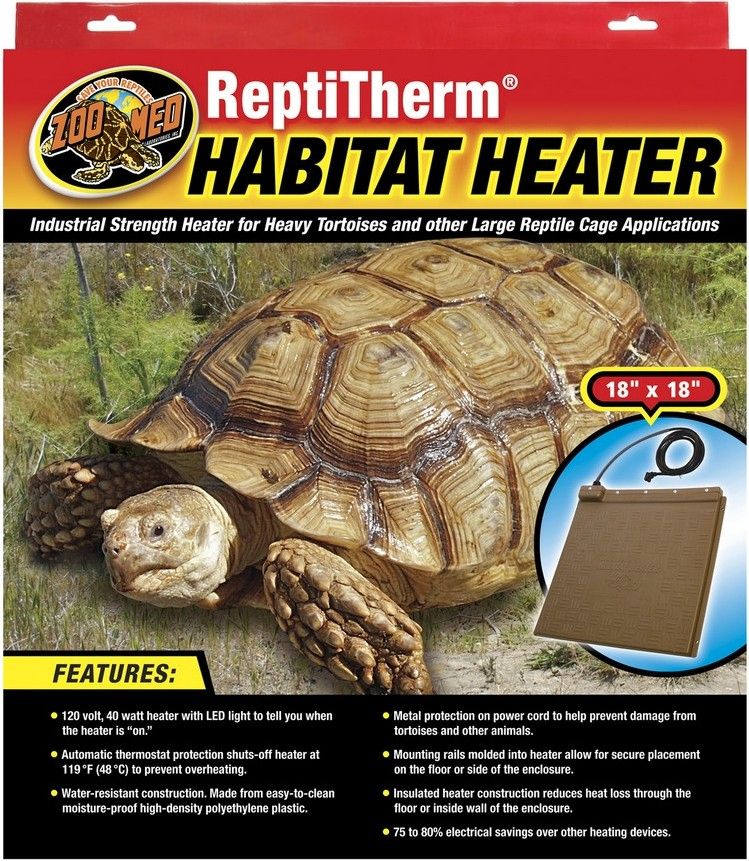 Zoo Med ReptiTherm Habitat Heater - 40 Watts - Reptile Terrarium Heater