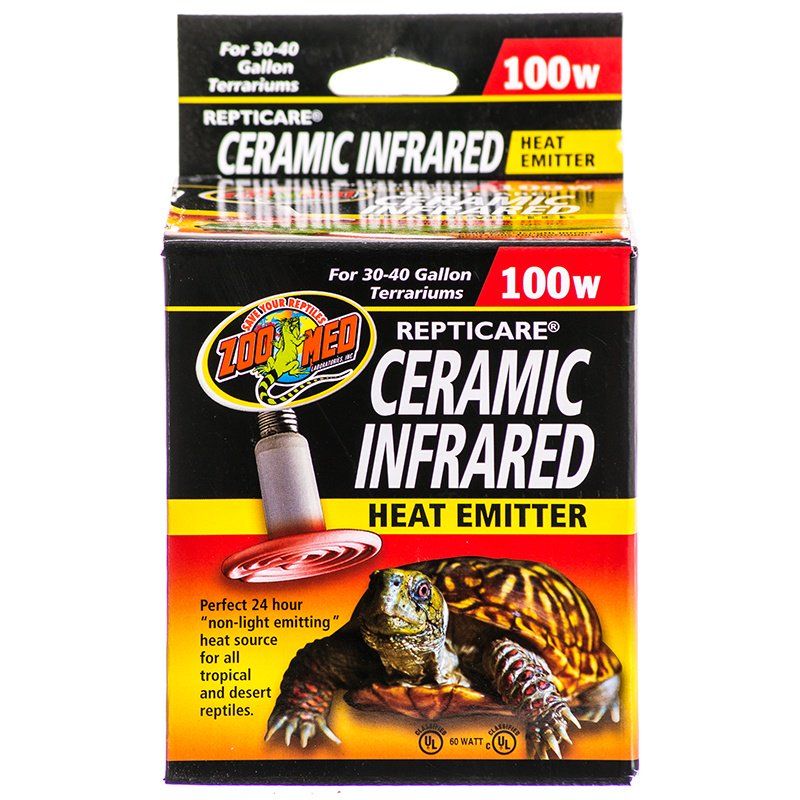 Zoo Med ReptiCare Ceramic Heat Emitter - 100W - Infrared Reptile Heater