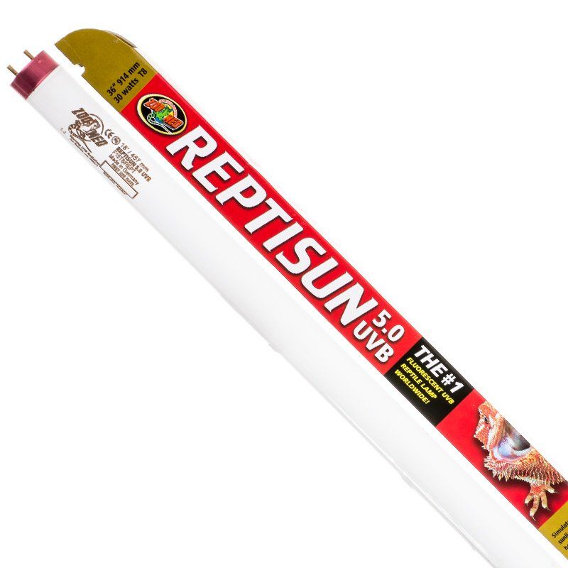 Zoo Med ReptiSun 5.0 UVB T8 Fluorescent Lamp - 36" 25W Reptile Bulb