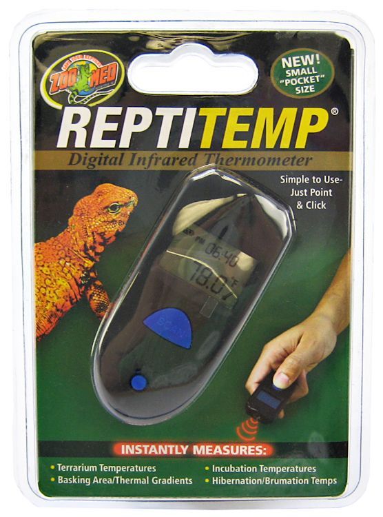 Zoo Med ReptiTemp Digital Infrared Thermometer - Reptile Terrarium Temperature Gun