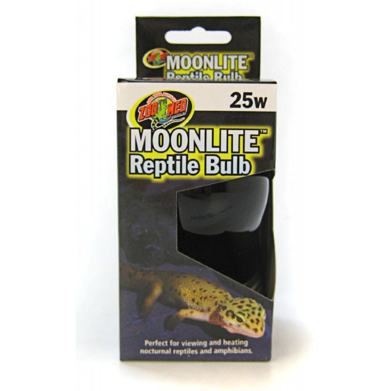 Zoo Med Moonlite Reptile Bulb - 25 Watt - Nighttime Heat & Viewing
