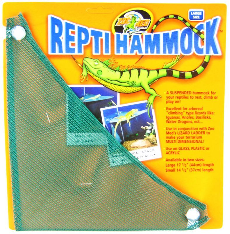Zoo Med Repti Hammock - Large, 17.5-36 inch, Reptile Lounger, Mesh Basking Platform
