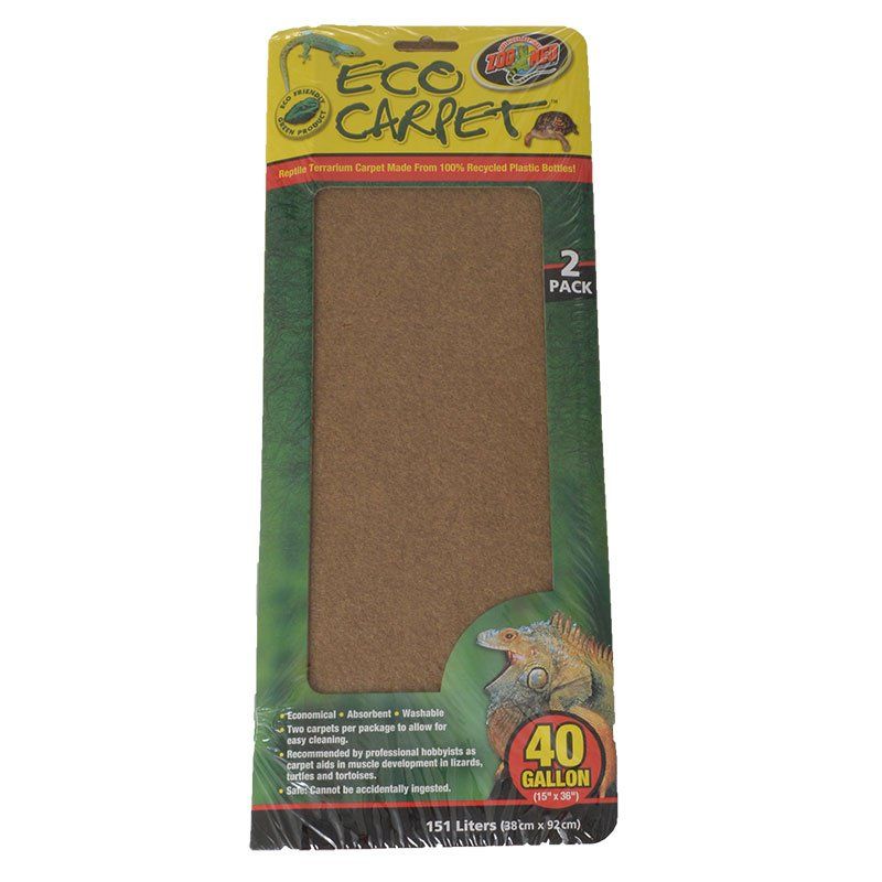 Zoo Med Repti Cage Carpet - Non-Abrasive Liner - 15 x 36 inch - For Snakes & Lizards - 40 Gallon