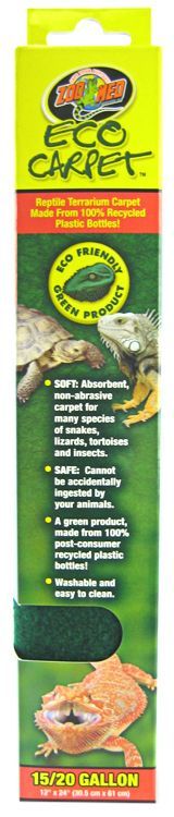 Zoo Med Eco Carpet 12x24" Reptile Terrarium Liner - 15/20 Gallon Tank Pad