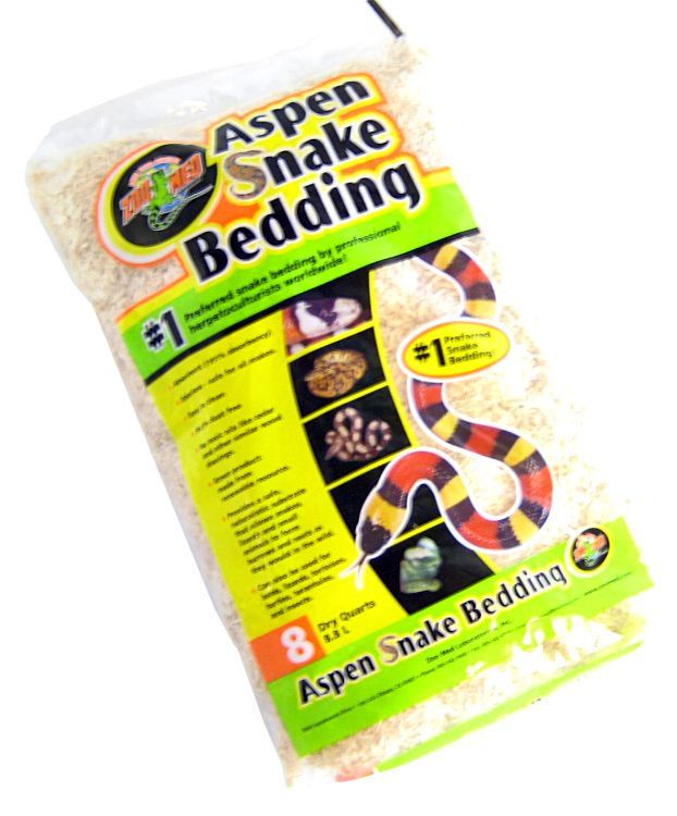 Zoo Med Aspen Snake Bedding - 8 Quart - Reptile Substrate