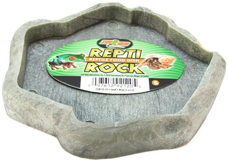 Zoo Med Repti-Rock Food Dish - Small Reptile Bowl